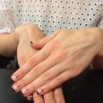 French gel nail met nail art